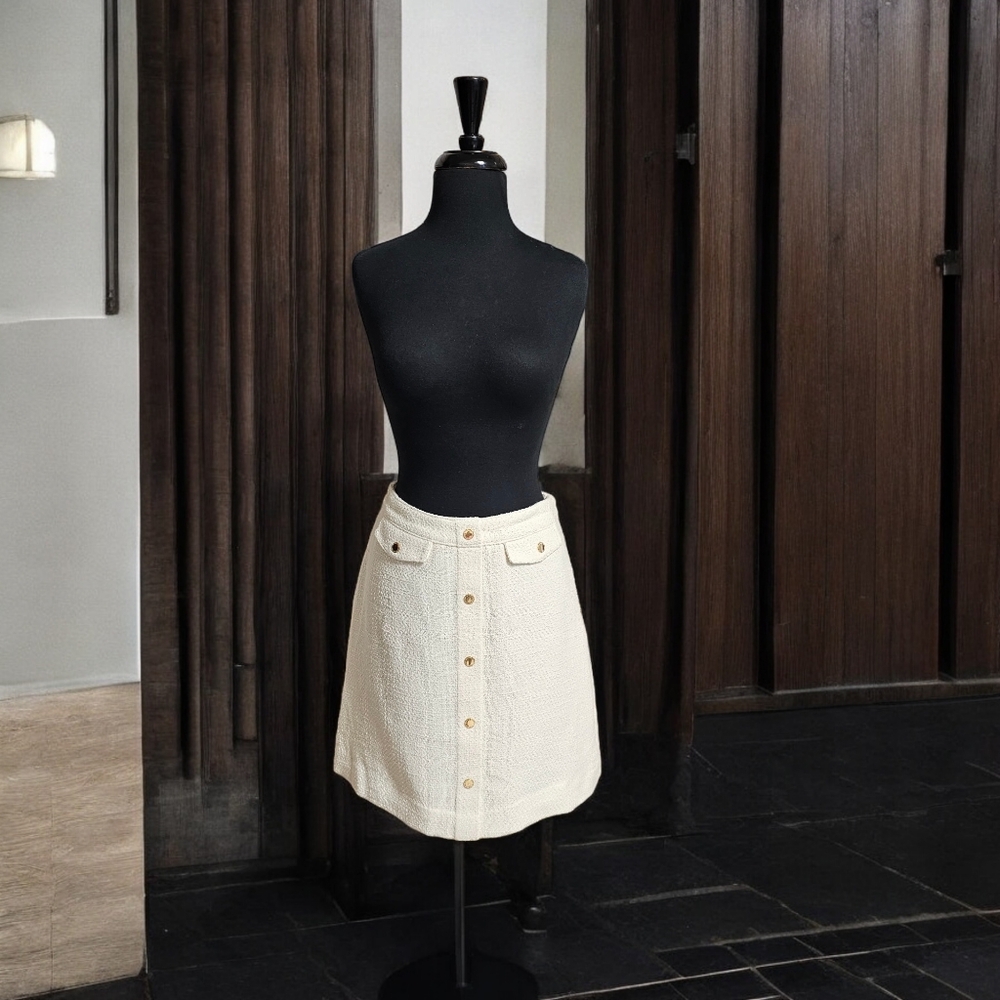 Marc New York - Andrew Marc - Ivory Mini Skirt - NWT -‎ Size 12